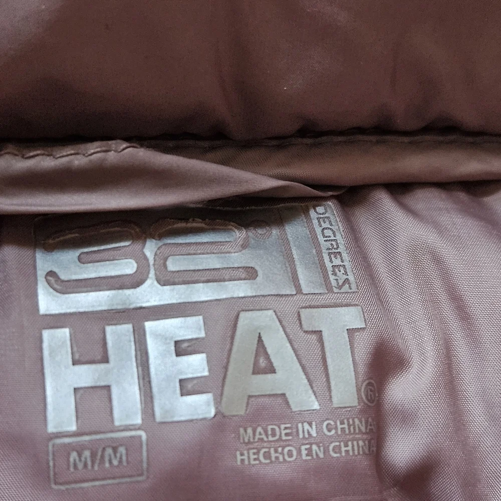 32 Degrees Heat Jacket Womens Size M Puffer Coat Packable